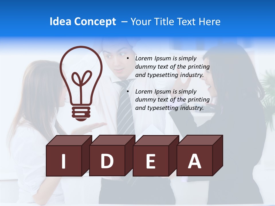 Executive Desk Problem PowerPoint Template