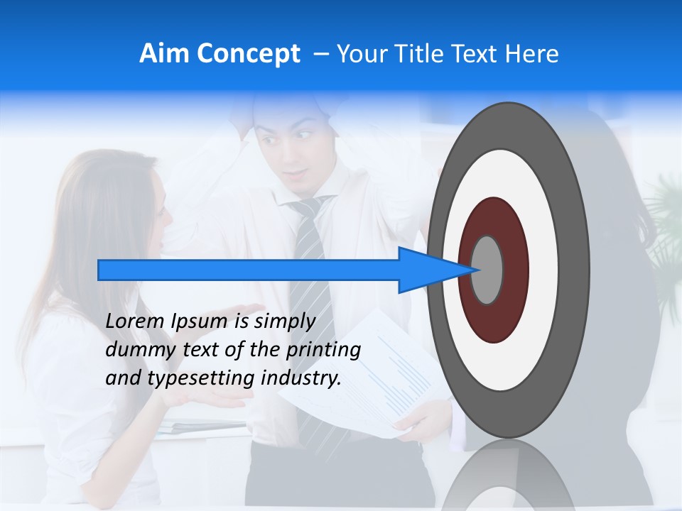 Executive Desk Problem PowerPoint Template