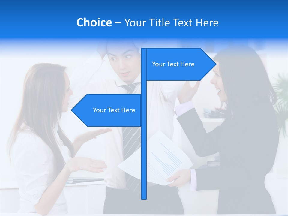 Executive Desk Problem PowerPoint Template