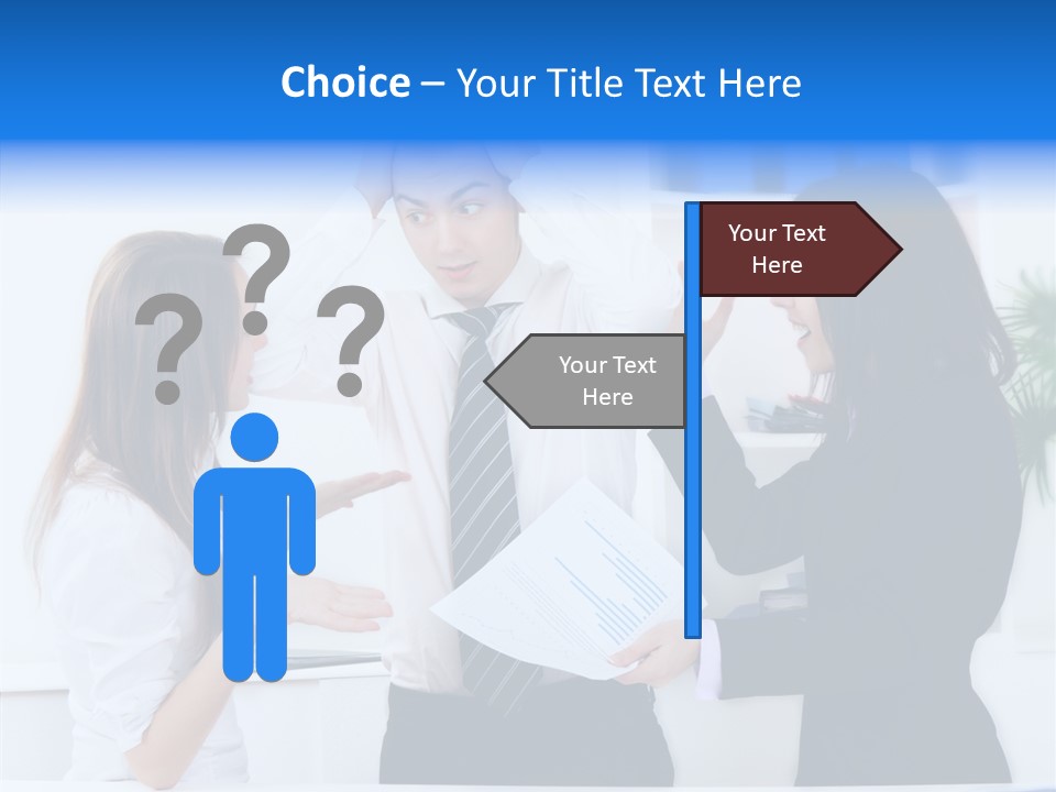 Executive Desk Problem PowerPoint Template