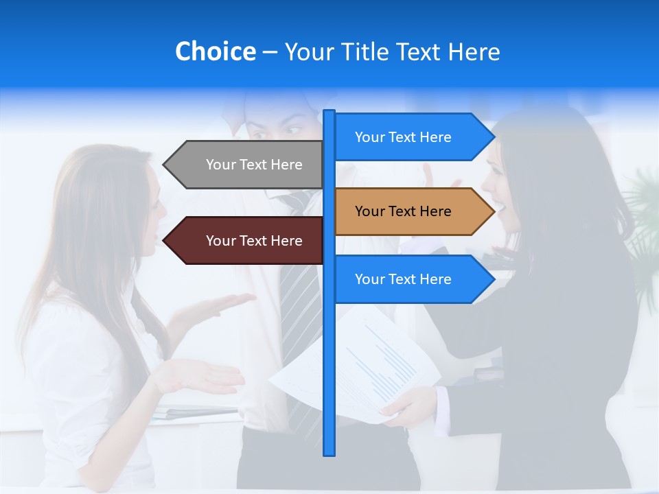 Executive Desk Problem PowerPoint Template