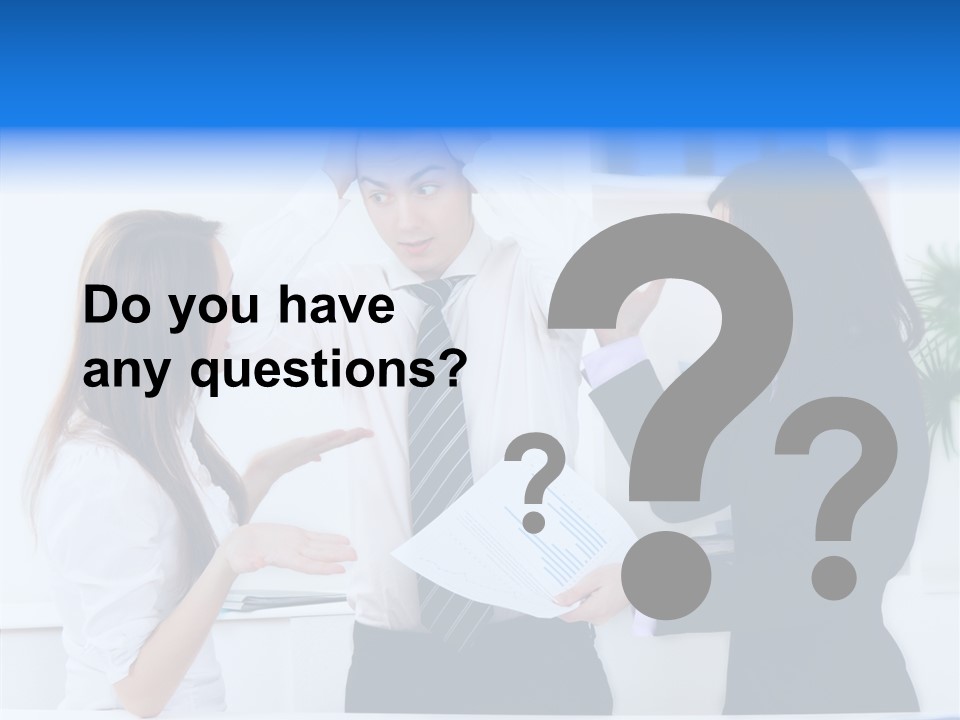 Executive Desk Problem PowerPoint Template