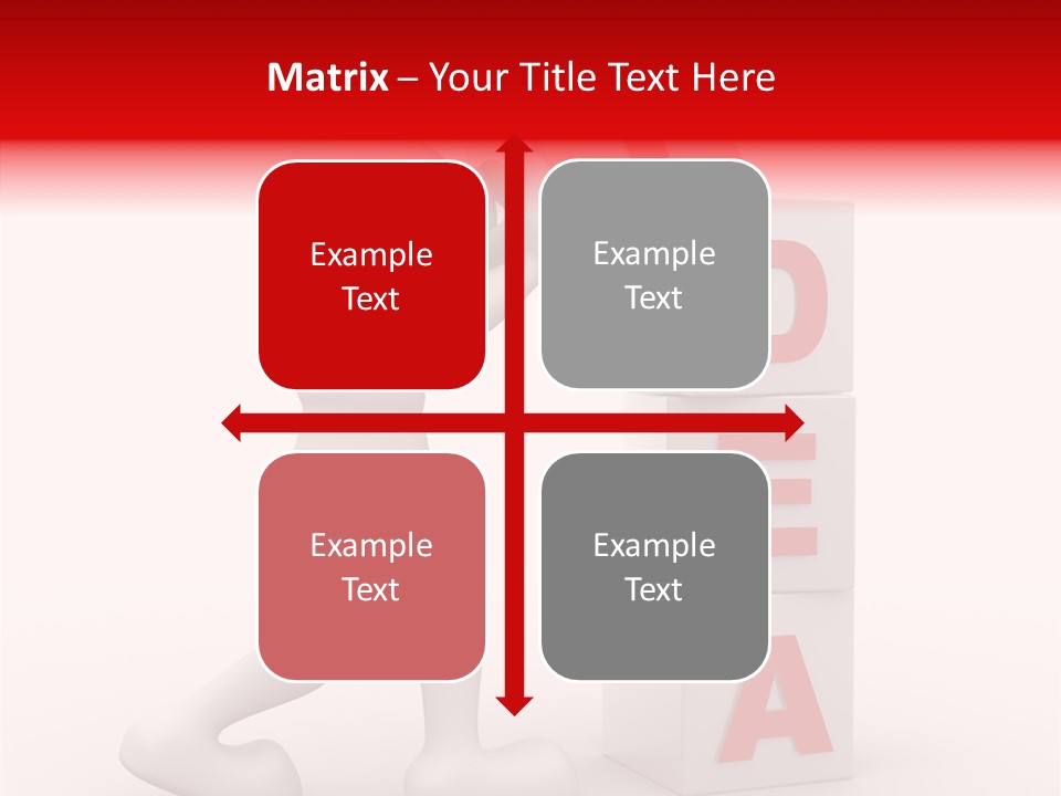 Figure Wondering Attention PowerPoint Template