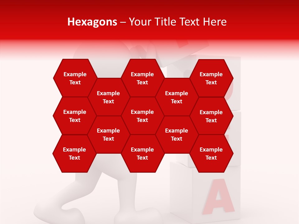 Figure Wondering Attention PowerPoint Template