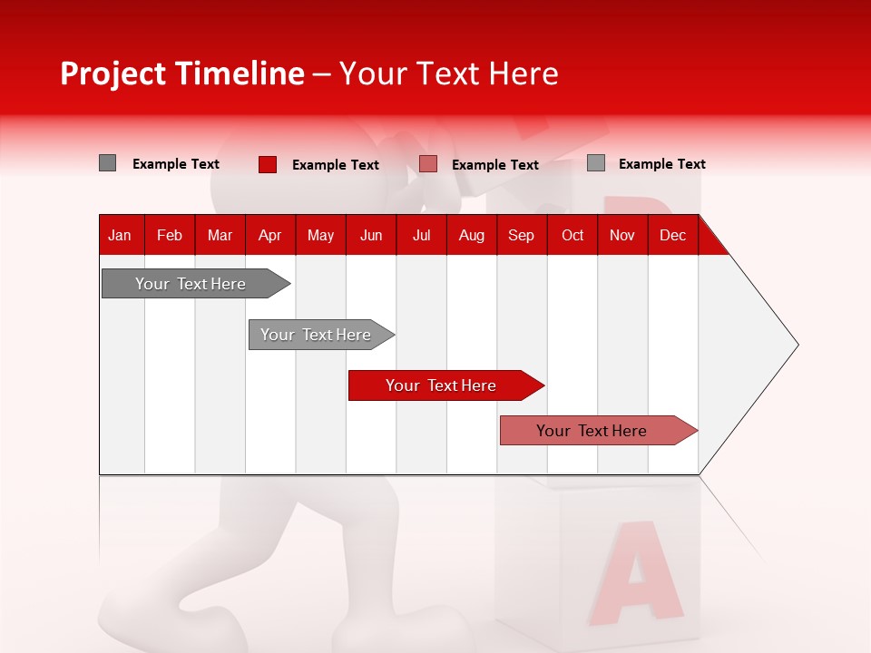 Figure Wondering Attention PowerPoint Template