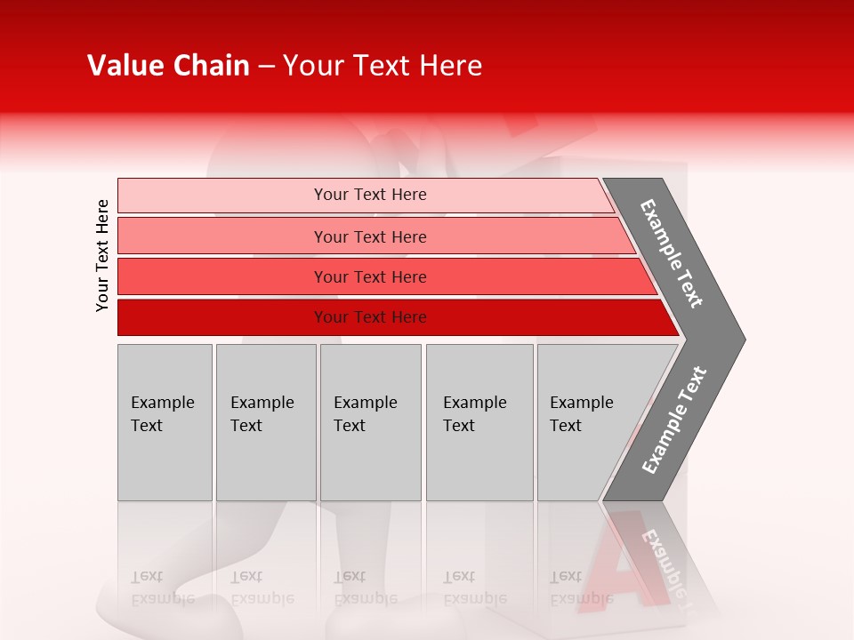 Figure Wondering Attention PowerPoint Template
