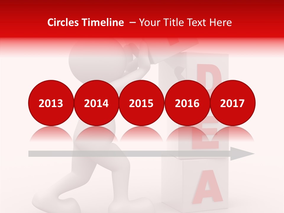 Figure Wondering Attention PowerPoint Template