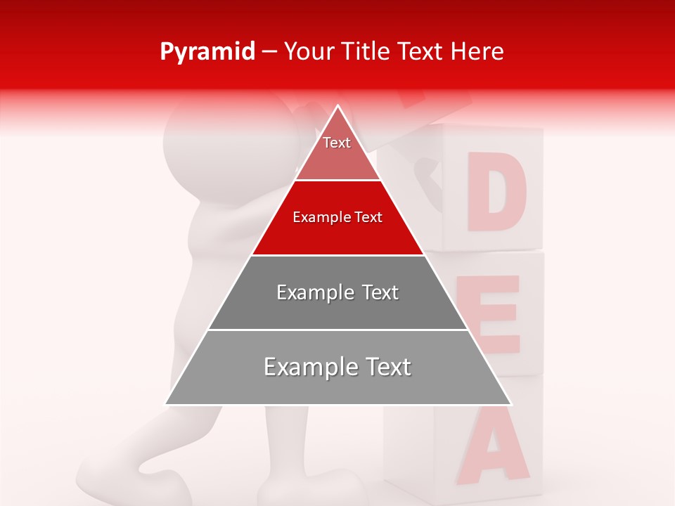Figure Wondering Attention PowerPoint Template