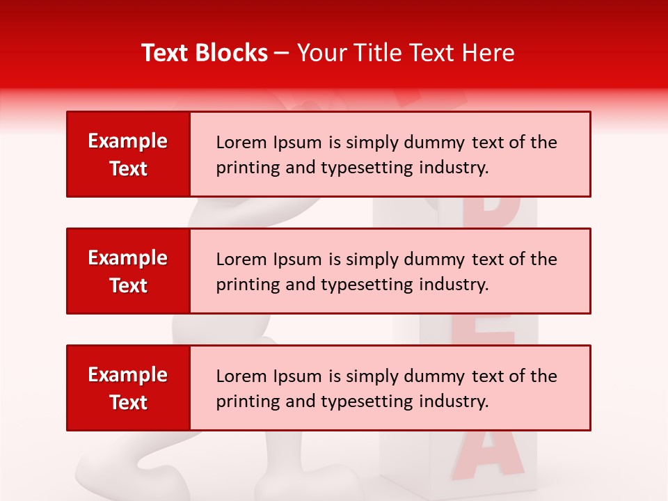 Figure Wondering Attention PowerPoint Template