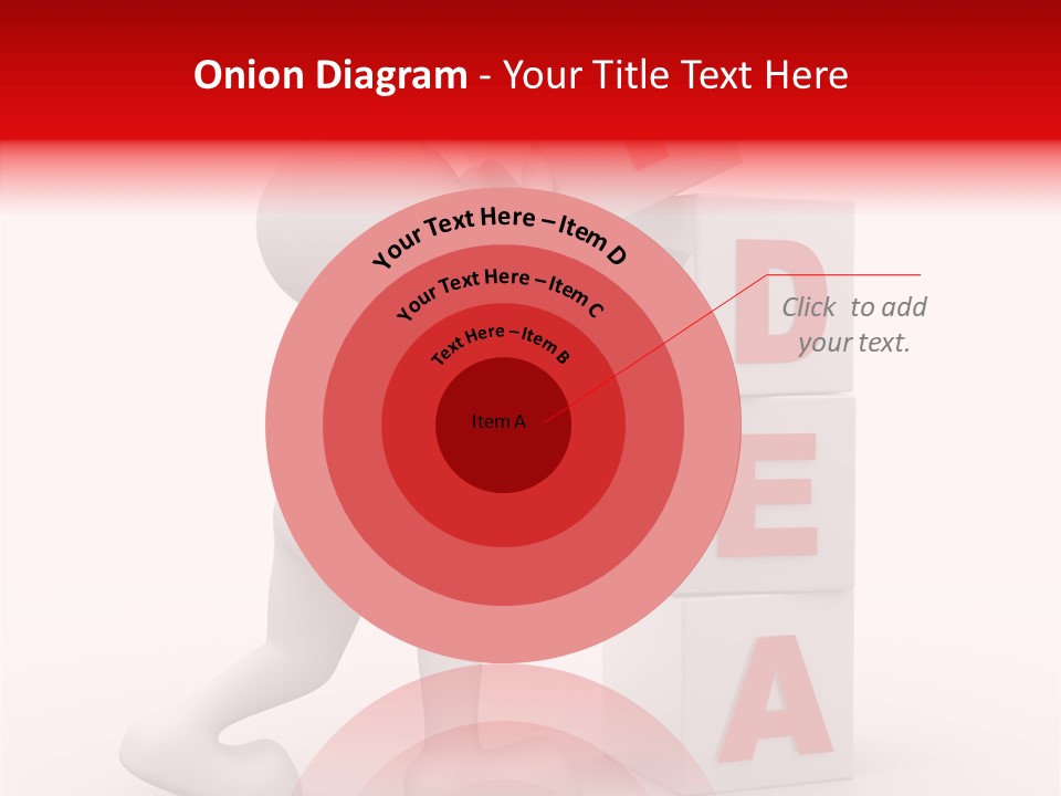 Figure Wondering Attention PowerPoint Template