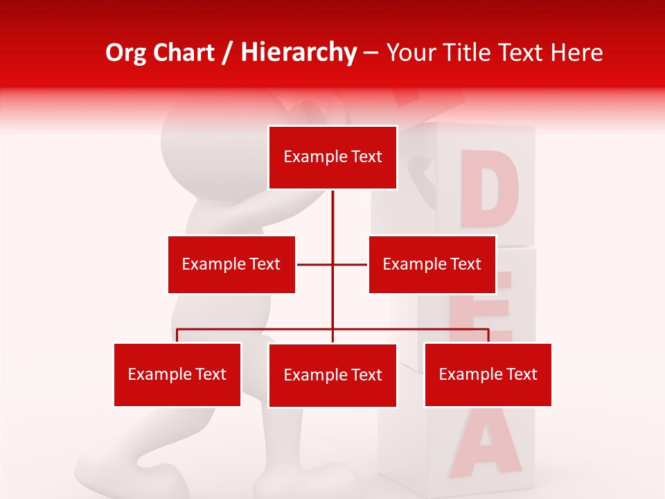 Figure Wondering Attention PowerPoint Template