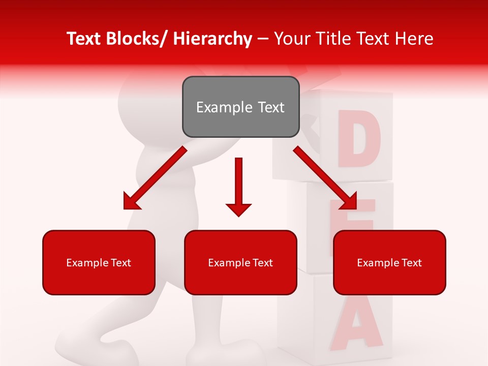 Figure Wondering Attention PowerPoint Template