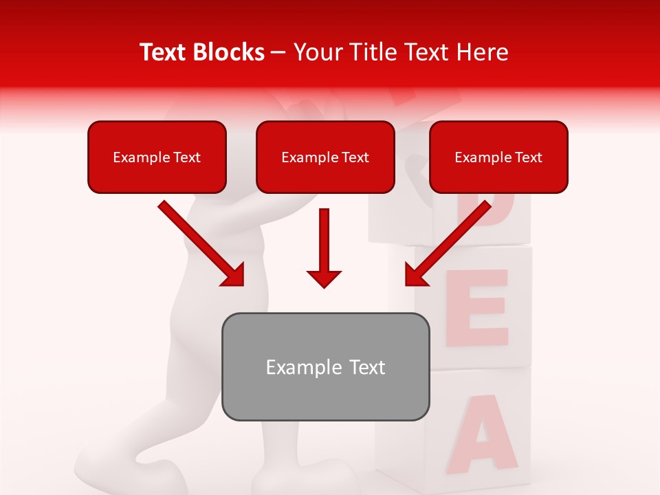 Figure Wondering Attention PowerPoint Template