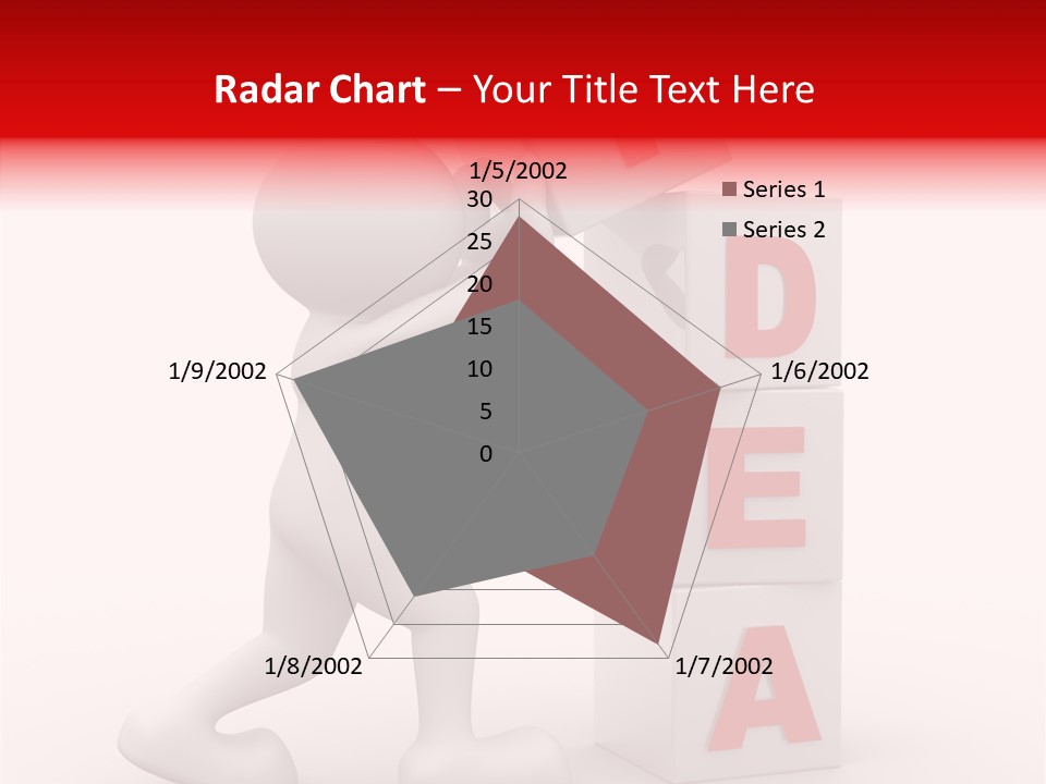 Figure Wondering Attention PowerPoint Template