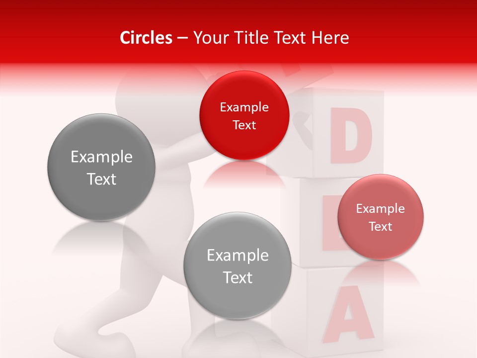 Figure Wondering Attention PowerPoint Template