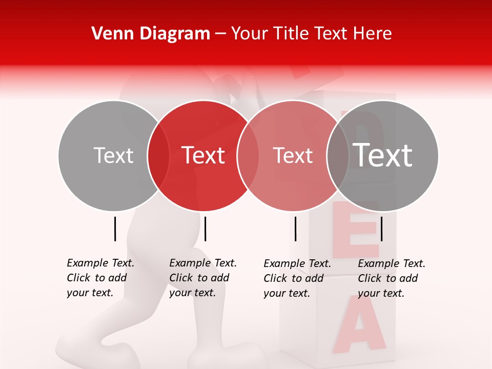 Figure Wondering Attention PowerPoint Template
