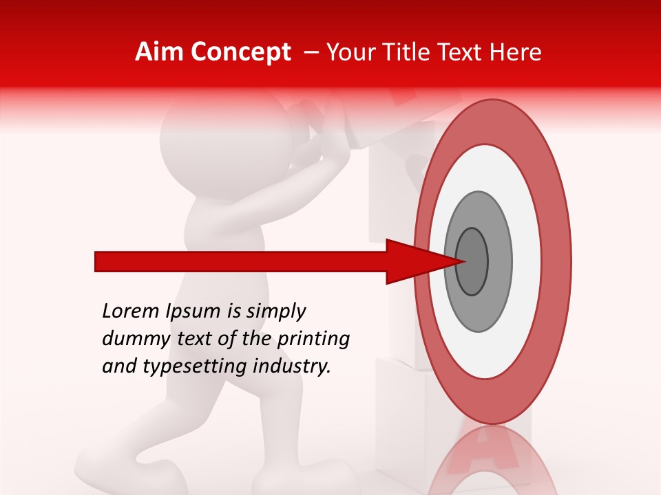 Figure Wondering Attention PowerPoint Template