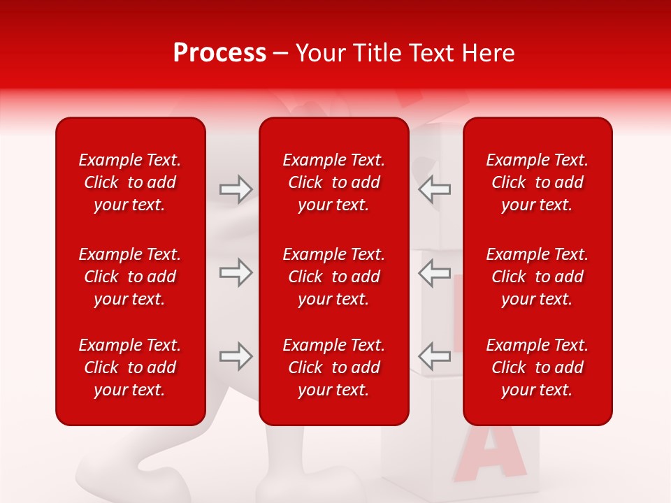 Figure Wondering Attention PowerPoint Template