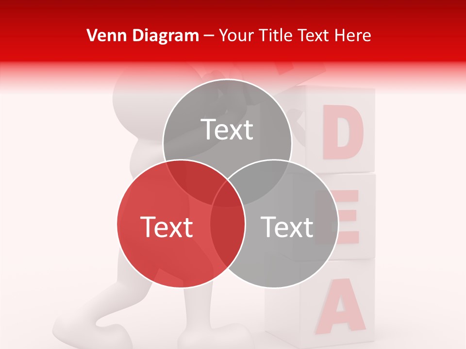 Figure Wondering Attention PowerPoint Template
