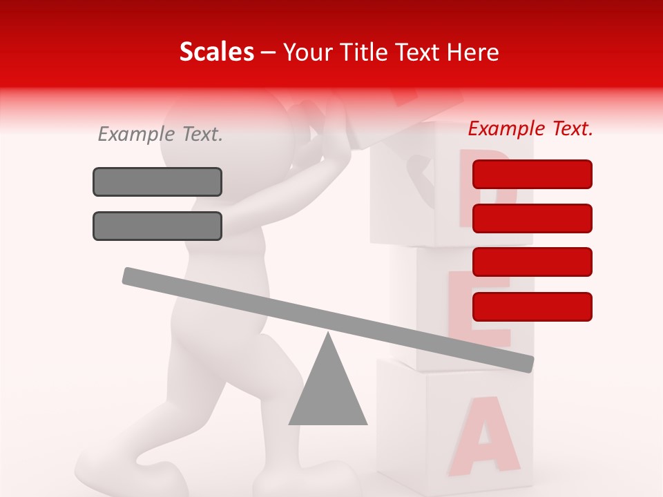 Figure Wondering Attention PowerPoint Template