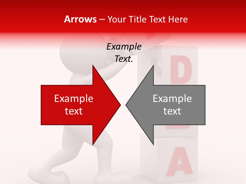 Figure Wondering Attention PowerPoint Template