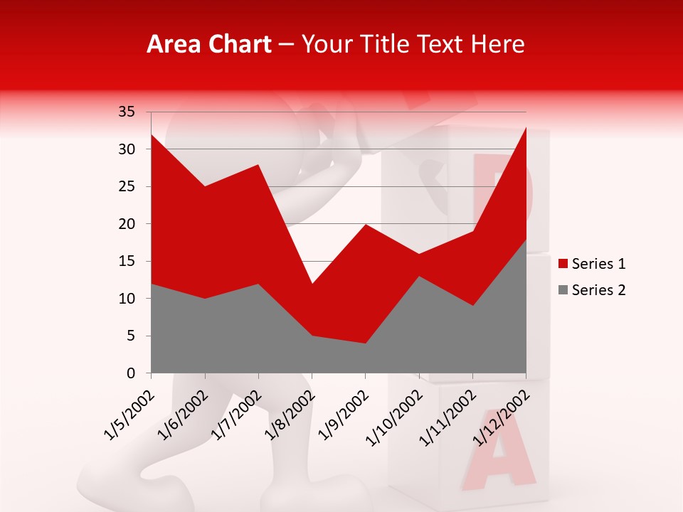 Figure Wondering Attention PowerPoint Template