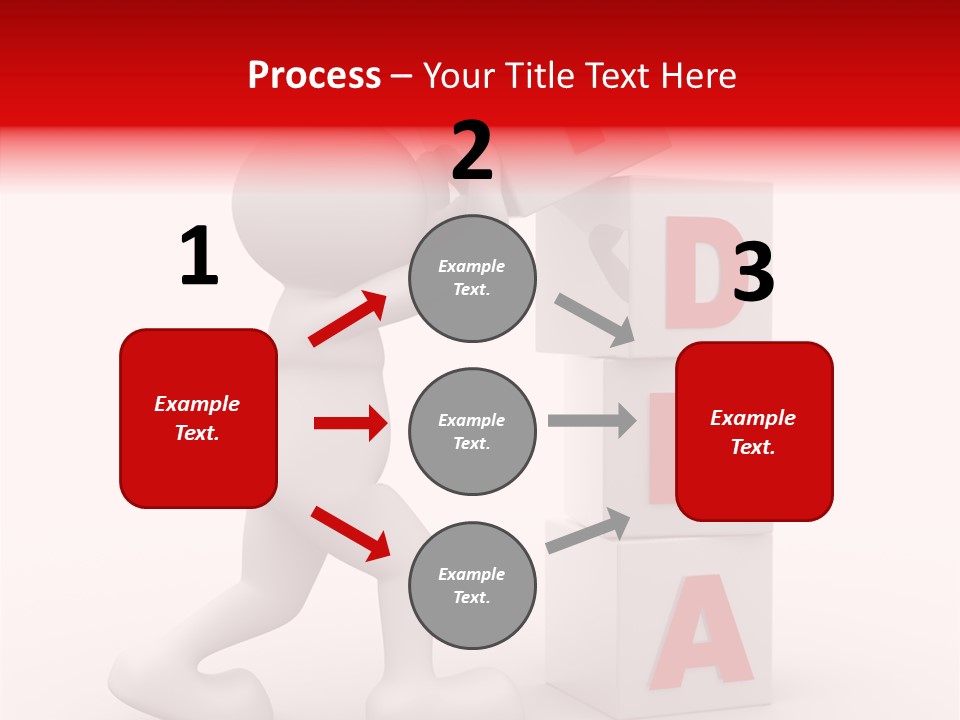 Figure Wondering Attention PowerPoint Template