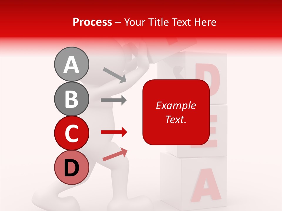 Figure Wondering Attention PowerPoint Template