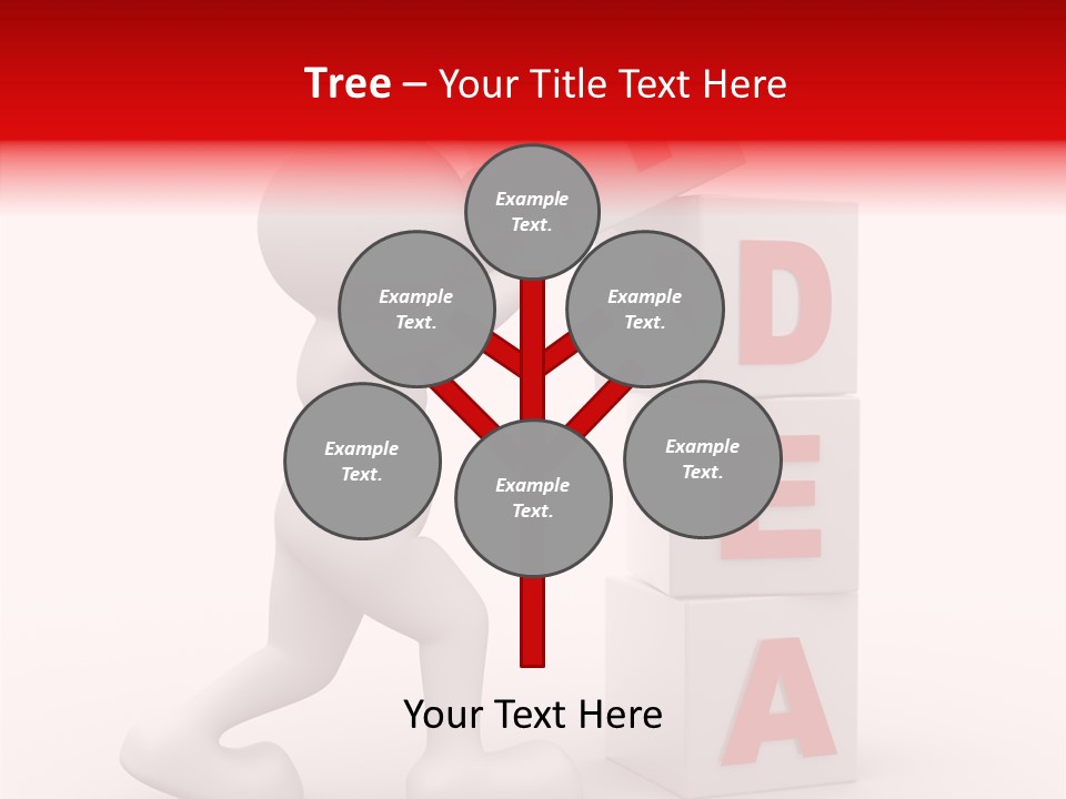 Figure Wondering Attention PowerPoint Template