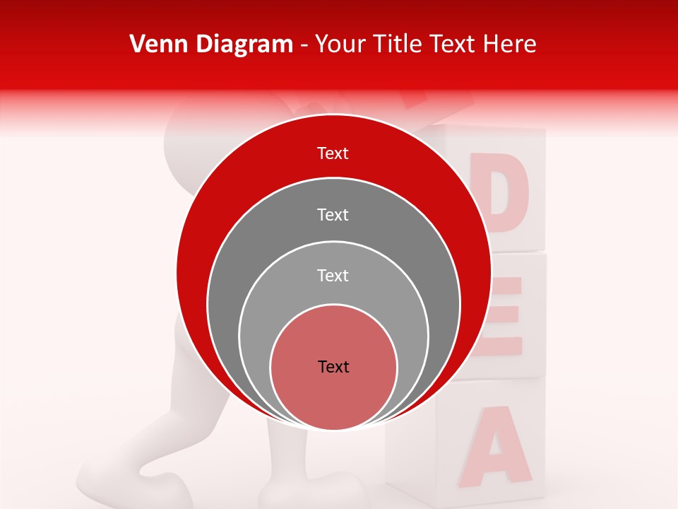 Figure Wondering Attention PowerPoint Template