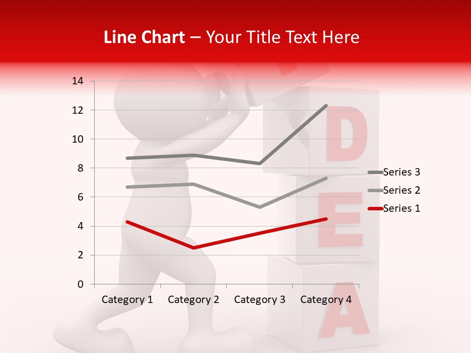 Figure Wondering Attention PowerPoint Template