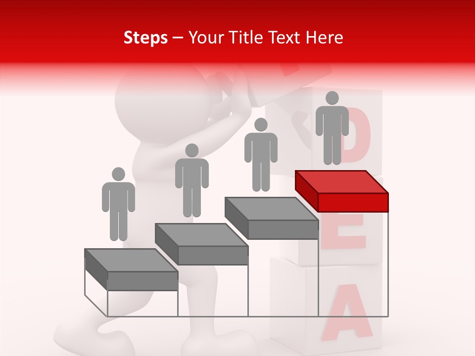 Figure Wondering Attention PowerPoint Template