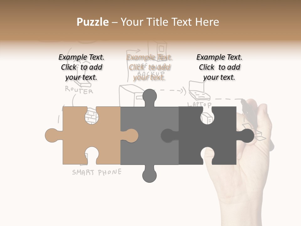 Human Women Suit PowerPoint Template