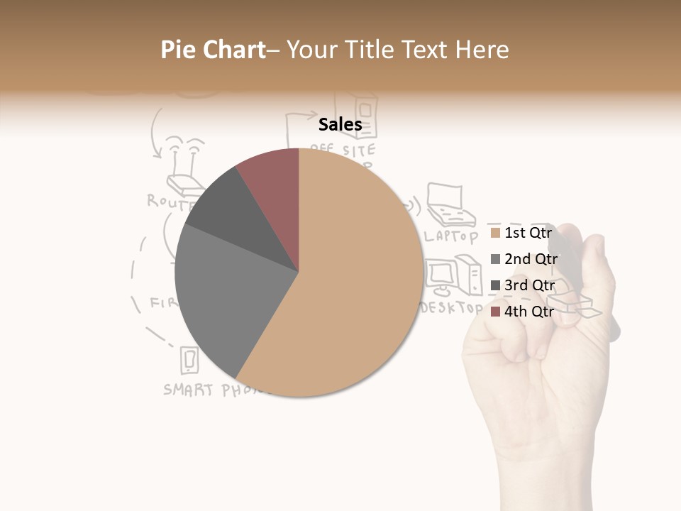 Human Women Suit PowerPoint Template