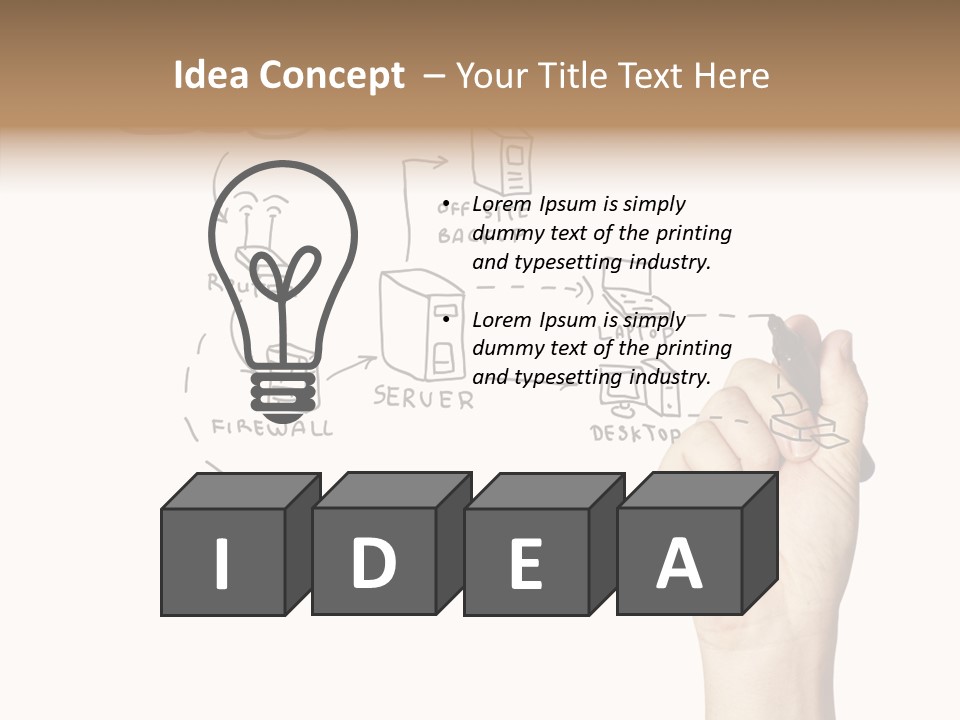 Human Women Suit PowerPoint Template