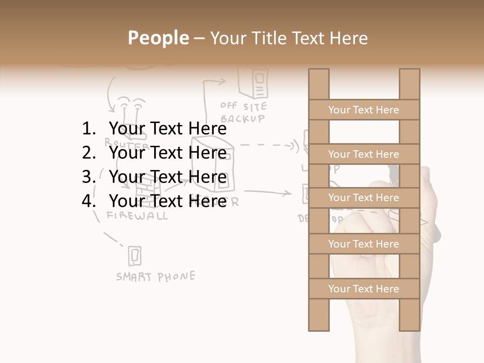 Human Women Suit PowerPoint Template