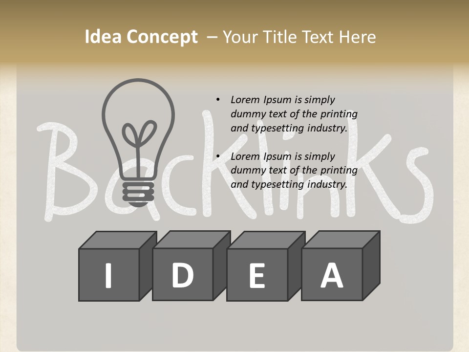 Backlink Content Design PowerPoint Template