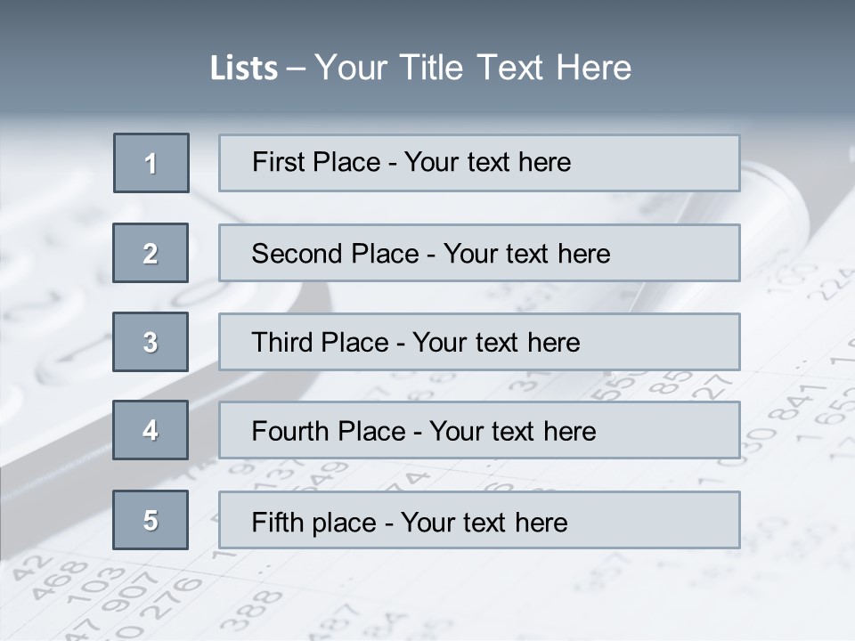Asset Business Data PowerPoint Template