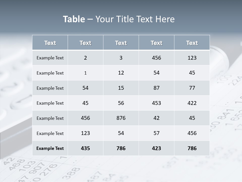 Asset Business Data PowerPoint Template