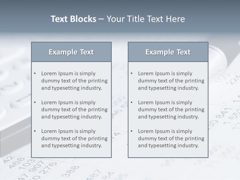 Asset Business Data PowerPoint Template