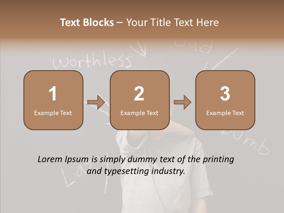 Worthless Shame Youth PowerPoint Template