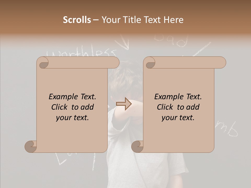 Worthless Shame Youth PowerPoint Template