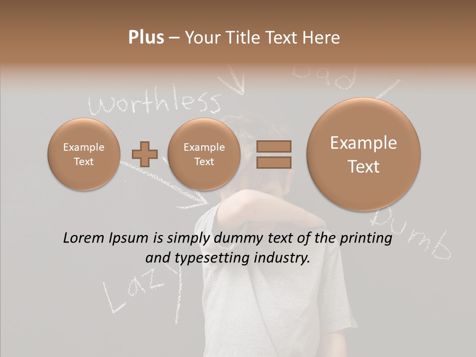 Worthless Shame Youth PowerPoint Template