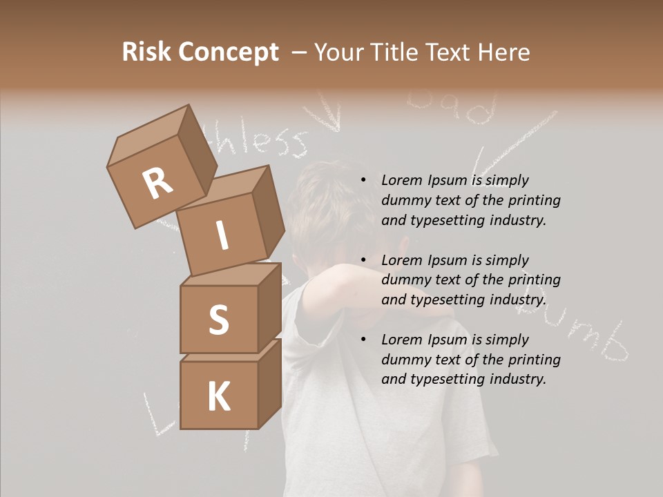 Worthless Shame Youth PowerPoint Template