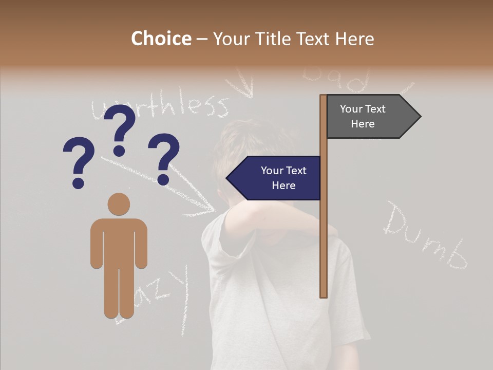 Worthless Shame Youth PowerPoint Template