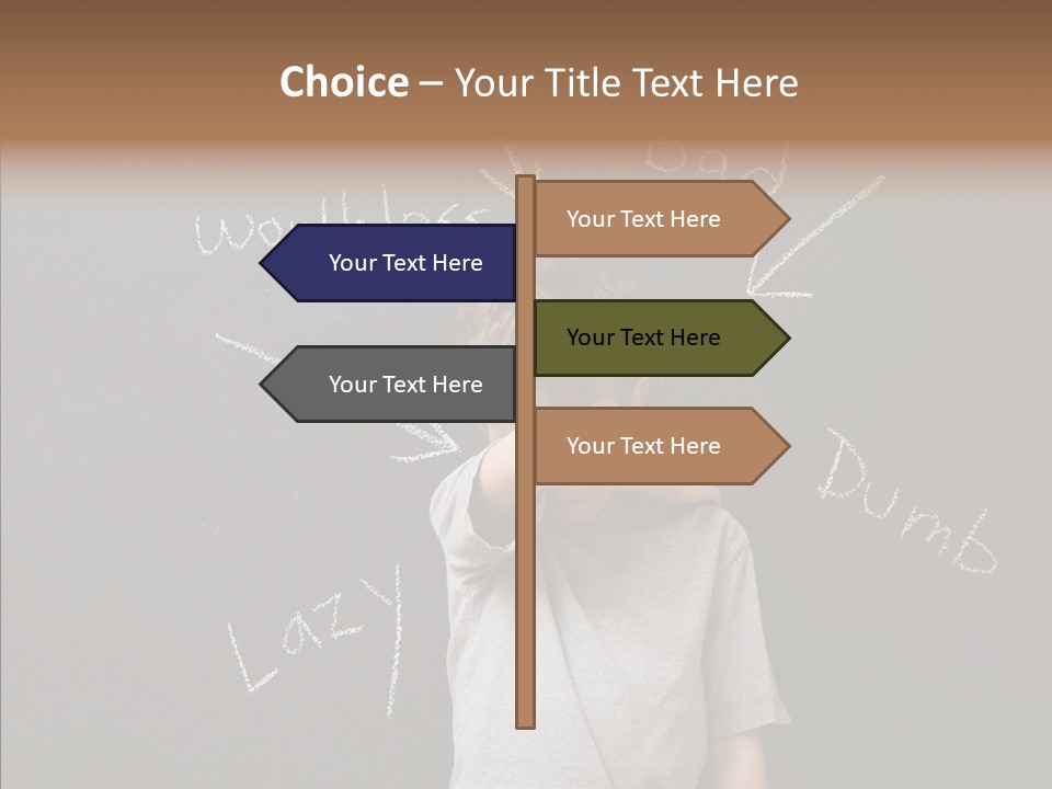 Worthless Shame Youth PowerPoint Template