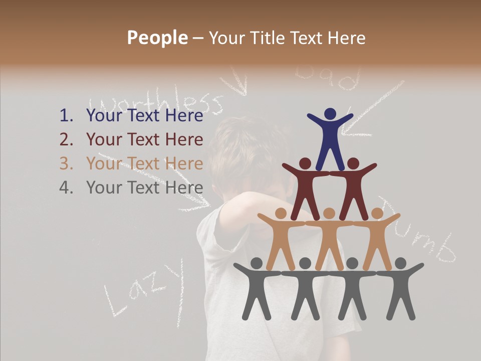 Worthless Shame Youth PowerPoint Template