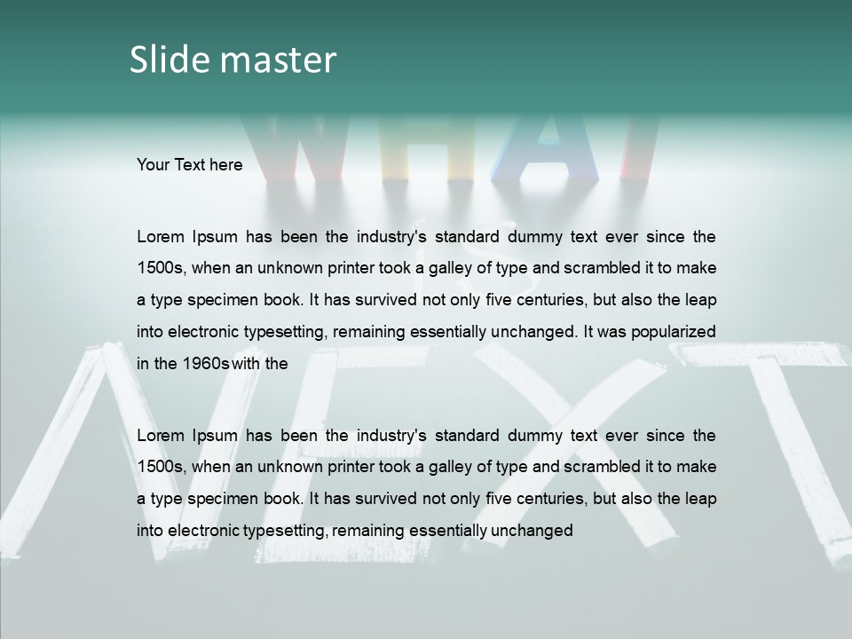 Change White Perspective PowerPoint Template