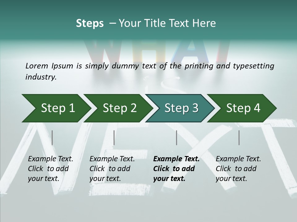 Change White Perspective PowerPoint Template