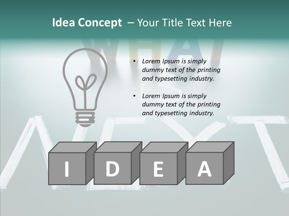 Change White Perspective PowerPoint Template
